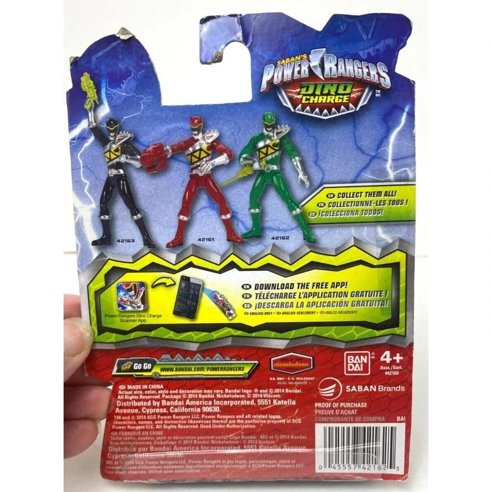 Mighty‎ Morphin Power Rangers Dino Charge Green Ranger MMPR New - Box Wear